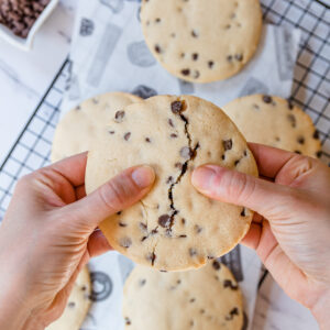 6 Galletones de Vainilla con Chispas de Chocolate