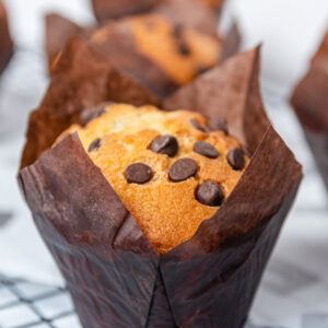 Magdalenas congeladas Vainilla con chispas X6 - 90 gramos cada una